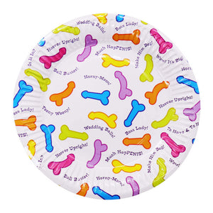 Disposable Naughty Adult Hen Party Penis Paper Plates (Pack of 6)