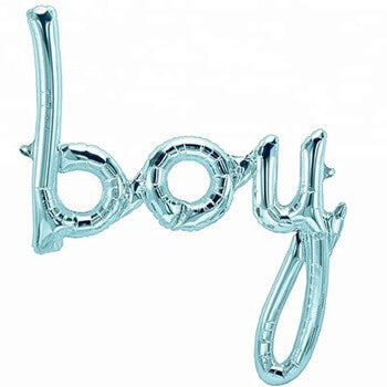 Boy Or Girl Baby Shower Foil Balloon Banner - Gender Reveal Party Decorations