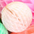 Decorative Peach Paper Honeycomb Ball