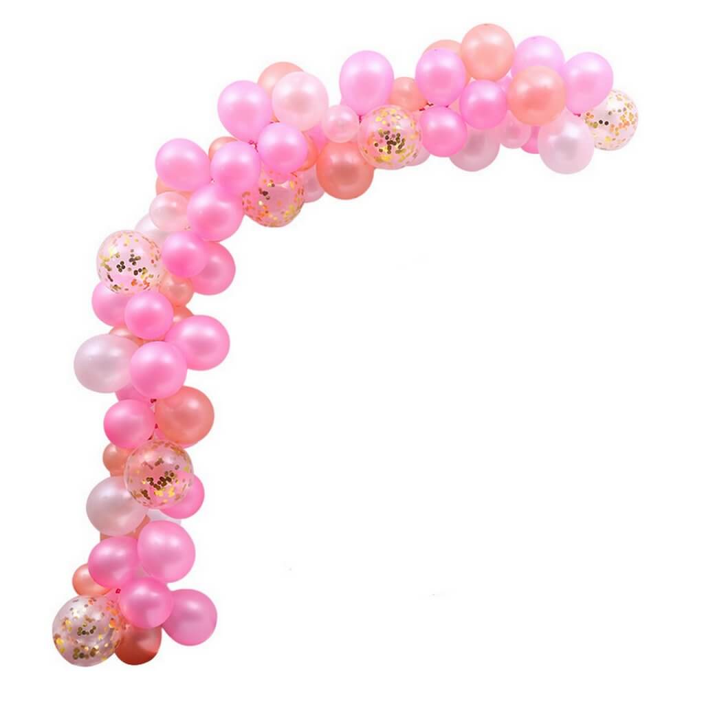 93pcs Balloon Garland DIY Kit - Pearl Pink, White & Rose Gold