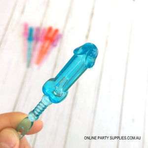 Online Party Supplies Naughty Bridal Shower Hen Party Penis Shaped Cocktail Forks