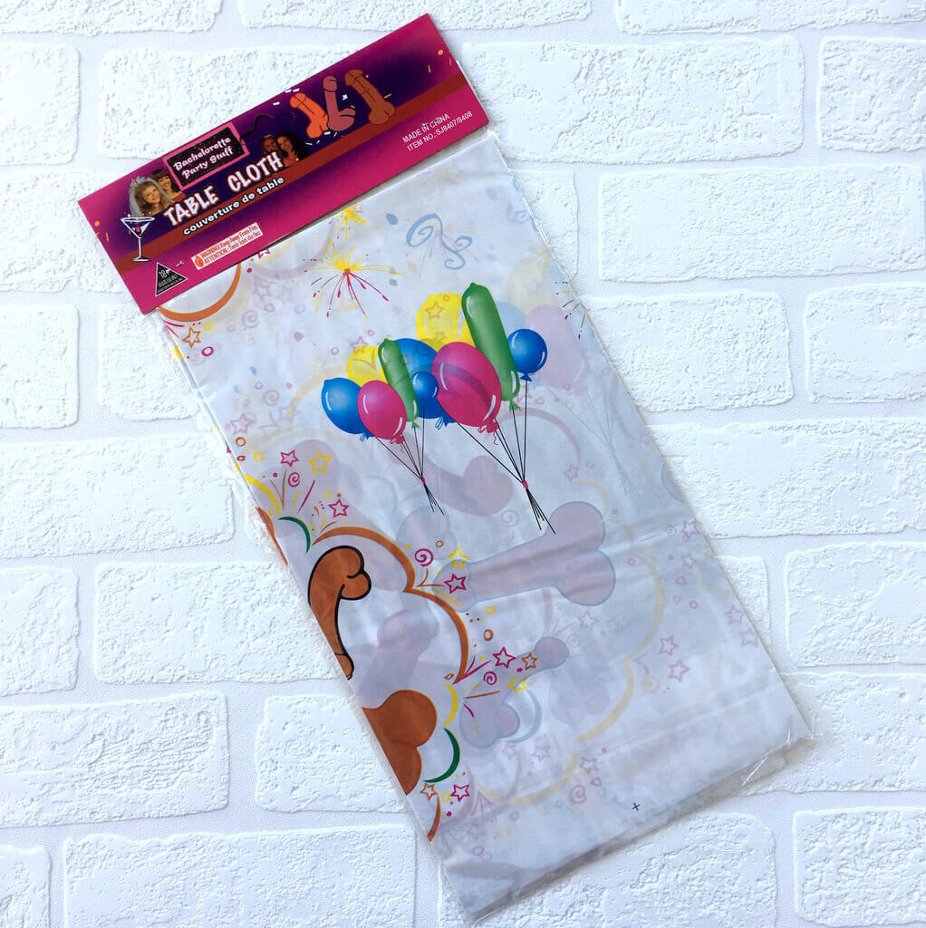 185cm x 132cm Online Party Supplies Naughty Hens Party Penis Tablecloth