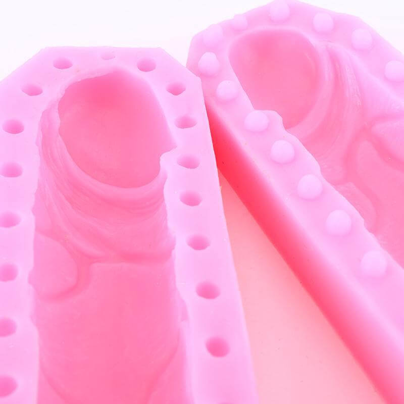 Online Party Supplies 3D Penis Shaped Silicone Candle Soap Chocolate Mold