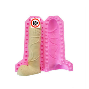 Online Party Supplies 3D Penis Shaped Silicone Candle Soap Chocolate Mold