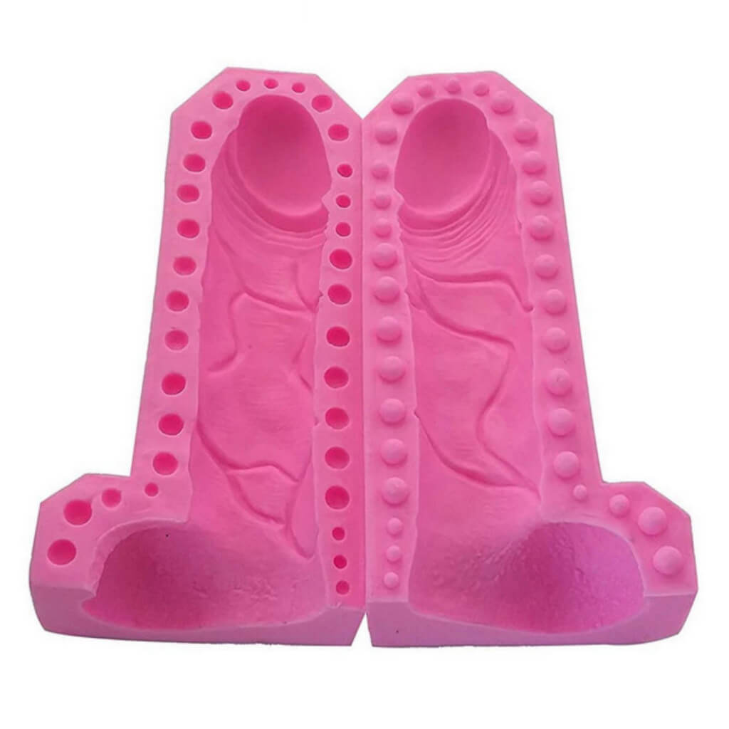 Online Party Supplies 3D Penis Shaped Silicone Candle Soap Chocolate Mold
