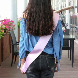 Pink Aunty To Be Baby Shower Satin Sash - Gender Reveal Party Decorations
