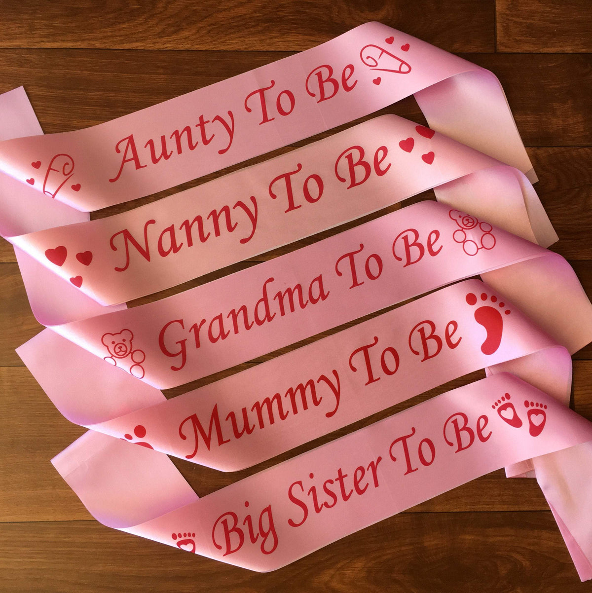 Online Party Supplies Pink Baby Shower Gender Reveal Maternity Satin Sash One size fits most