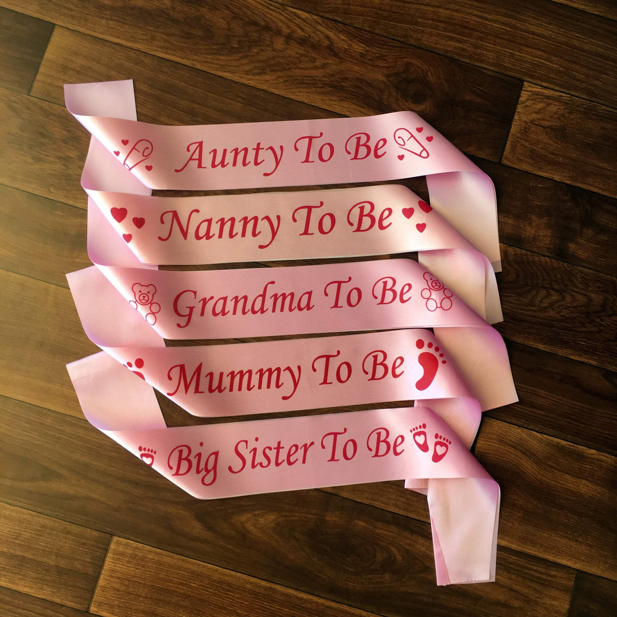 Online Party Supplies Pink Baby Shower Gender Reveal Maternity Satin Sash One size fits most