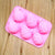 Pink Easter Egg Chocolate Silicone Mold - 6 Cavities