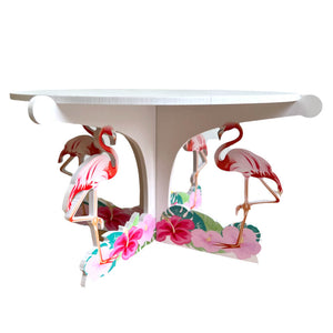 Acrylic Flamingo & Hibiscus Cake Stand Baking Accessories Cake Decorations