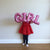 107*38cm Online Party Supplies Pink GIRL Script Baby Shower Gender Reveal Foil Balloon Banner