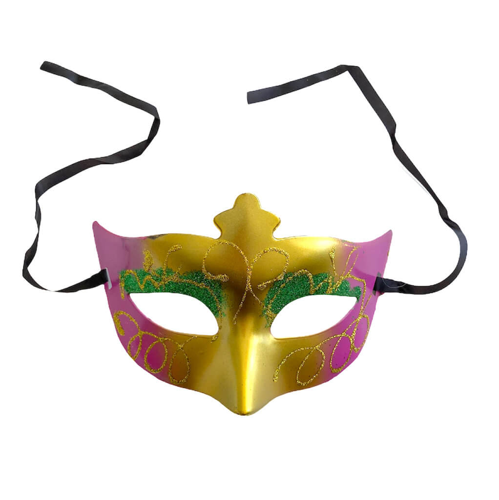 Pink Glitter Masquerade Party Eye Mask