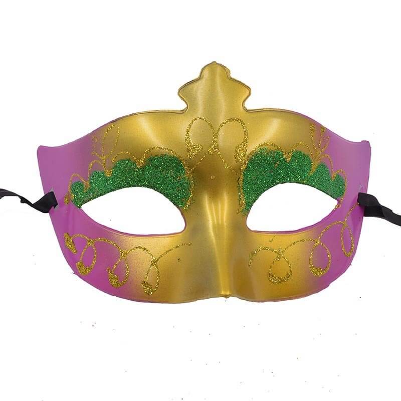 Pink Glitter Masquerade Party Eye Mask