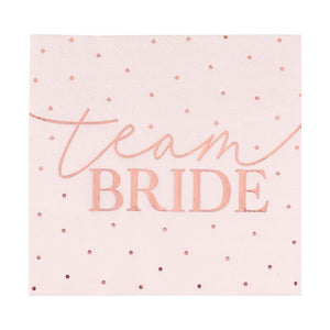 Ginger Ray Hen Party Pink Foil Pink Napkin 16 Pack