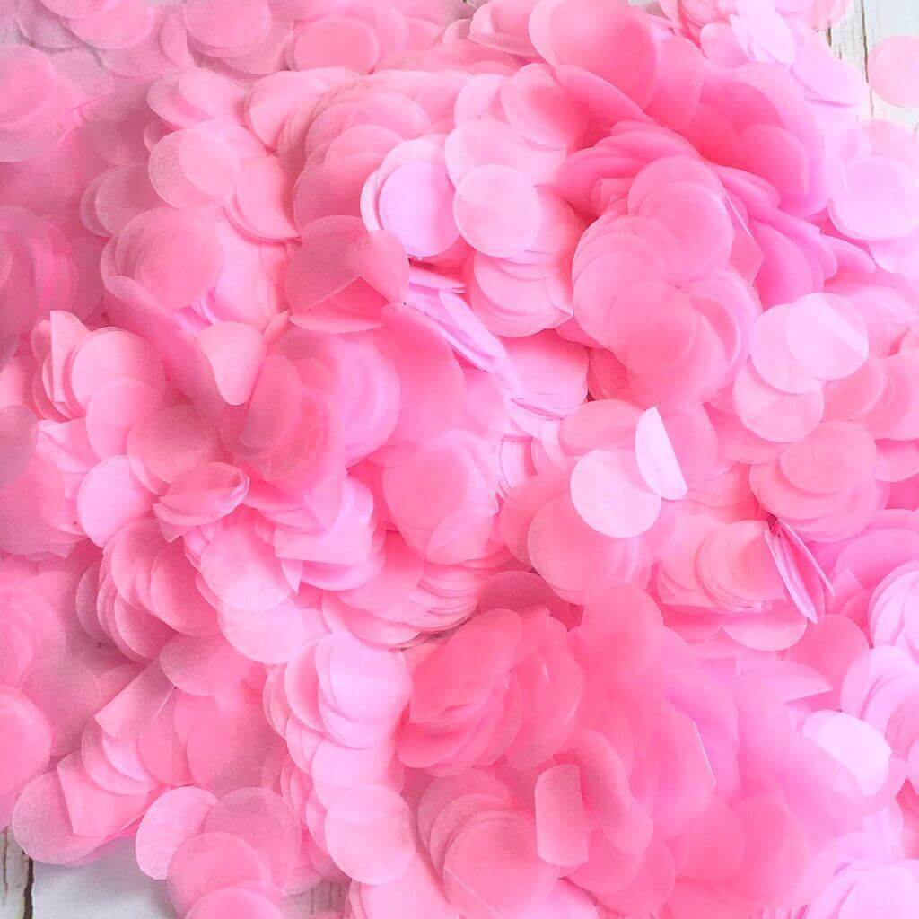 Online Party Supplies Australia 20g  Pink Round Circle Tissue Paper Wedding Baby Shower Party Confetti Table Scatters