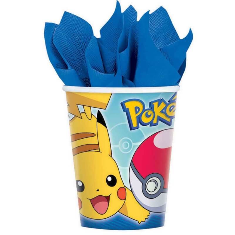 Pokemon Core 266ml Cups 8 Pack