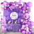 147pcs Balloon Garland DIY Kit - Purple & White