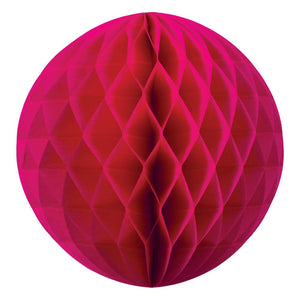 Decorative Red Paper Honeycomb Ball