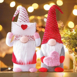 Stuffed Valentine's Day Gnome Plush Elf Adorable Love Heart Faceless Doll Toy - Valentine's Day Gifts For Her and For Him