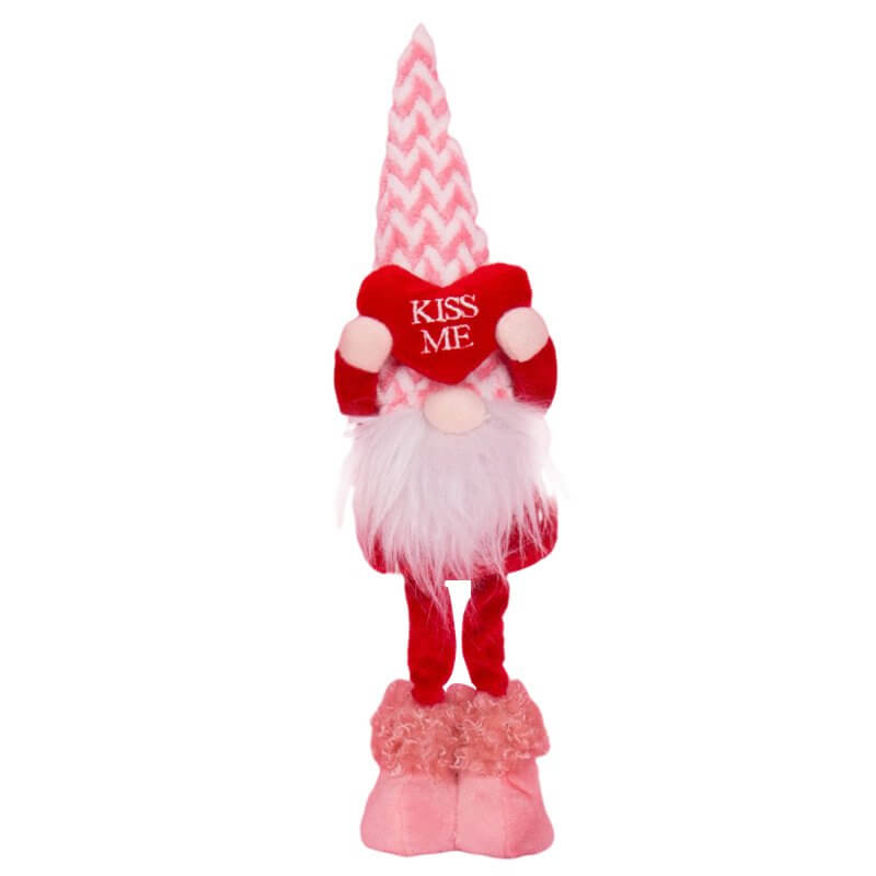 Valentine's Day Kiss Me Love You Gnome Plush Elf - GN04