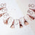 Metallic Rose Gold Diamond Ring Foil Tassel Garland 15 Pack