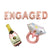Rose Gold ENGAGED Champagne Bottle Wedding Ring Foil Balloon Engagement party Bundle