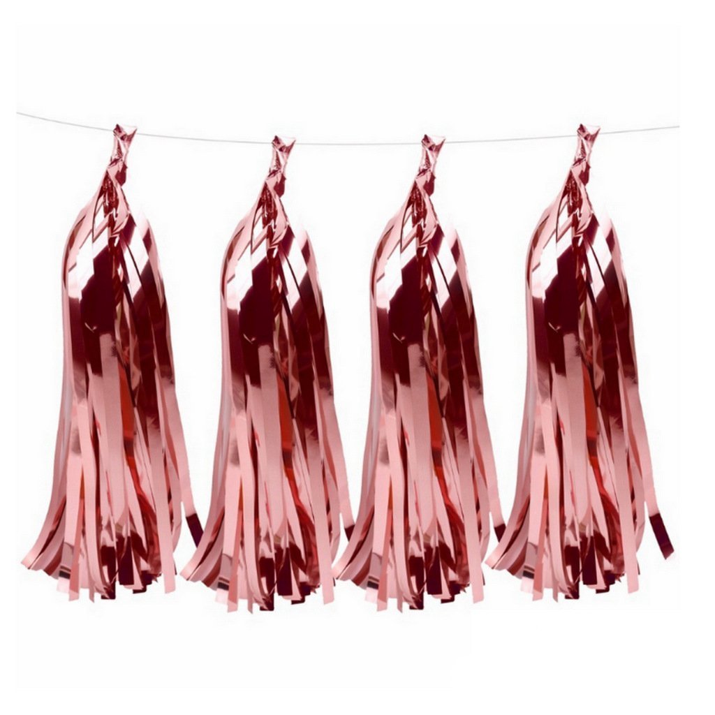 rose gold Foil Tassel Garlands - Online Party Supplies