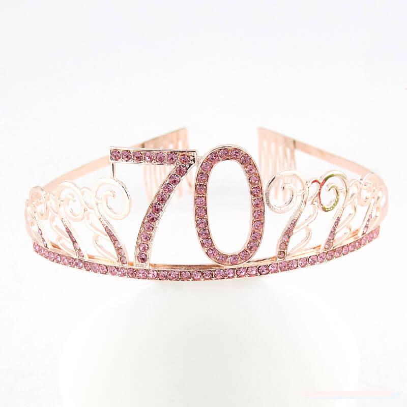 70th birthday clearance tiara