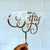 Rose Gold Mirror Acrylic 'Fifty' Cake Topper - Online Party Supplies