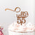 Rose Gold Mirror Acrylic Hello 55 Birthday Cake Topper