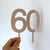 rose gold 60 sixtieth sixty 60 birthday cake topper
