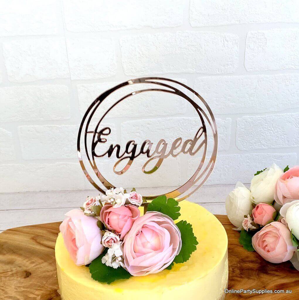 She Said Yes Cake Topper. Engagement Party, Hen Party, Diamond Ring Cake  Topper 