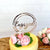 Rose Gold Mirror Acrylic 'Engaged' Geometric Round Cake Topper - Online Party Supplies