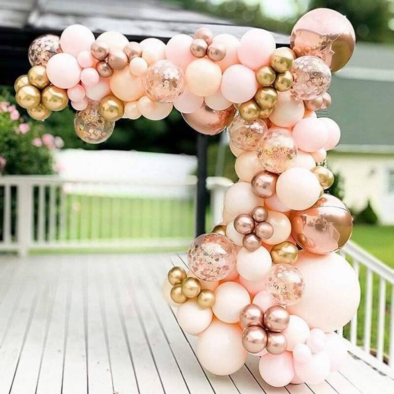 96pcs Balloon Garland DIY Kit - Rose Gold & Peach - #21