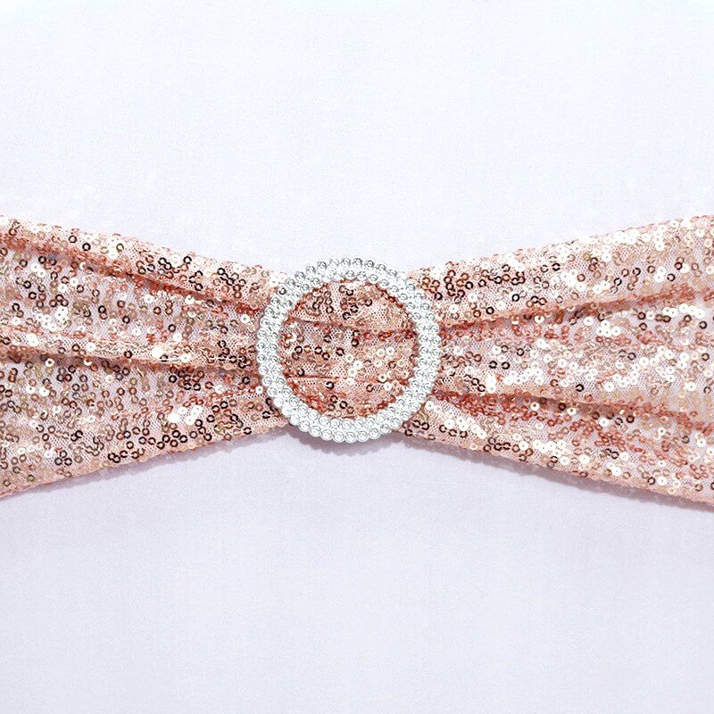 Rose gold hot sale sequin chair sash