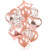Rose Gold Star Heart Foil Confetti Latex Balloon Bouquet - 14 Pieces - Online Party Supplies