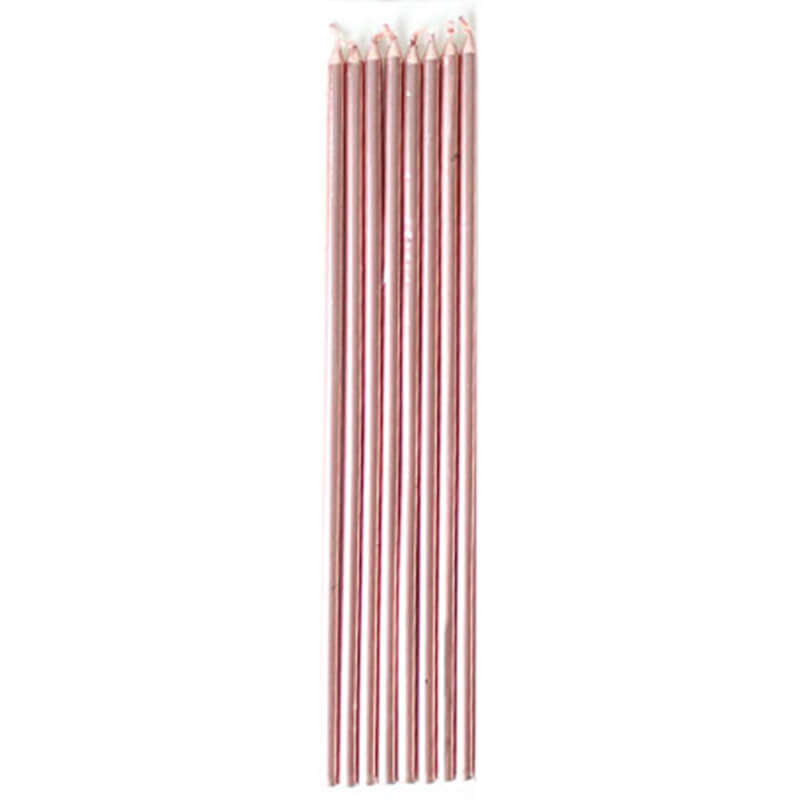 Amscan Rose God Taper Candle 10 Pack