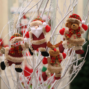 Santa Claus, Snowman, Elk, Bear Christmas Tree Hanging Decorations - Online Party Supplies