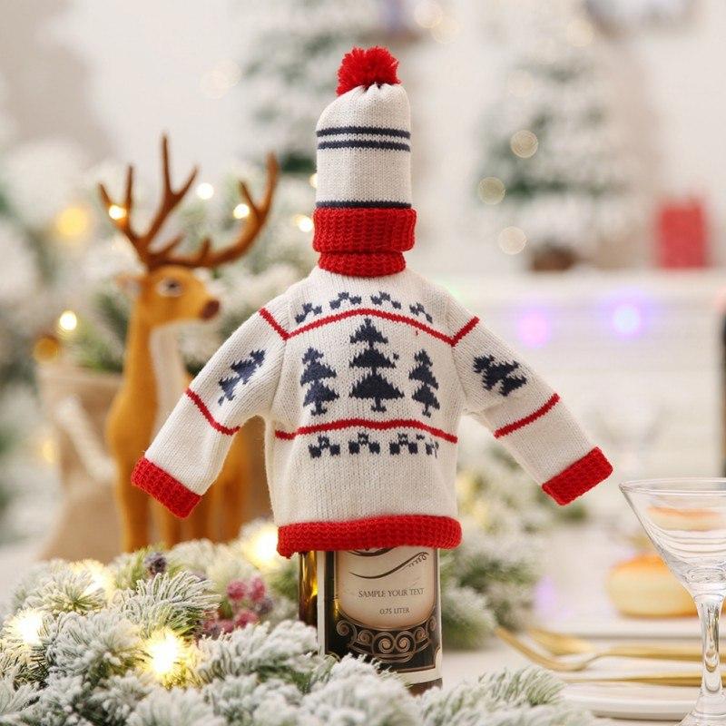 Christmas sweater for wine bottle hotsell