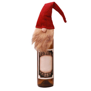 Scandinavian Gnome Tomten Christmas Santa Wine Bottle Topper - Online Party Supplies