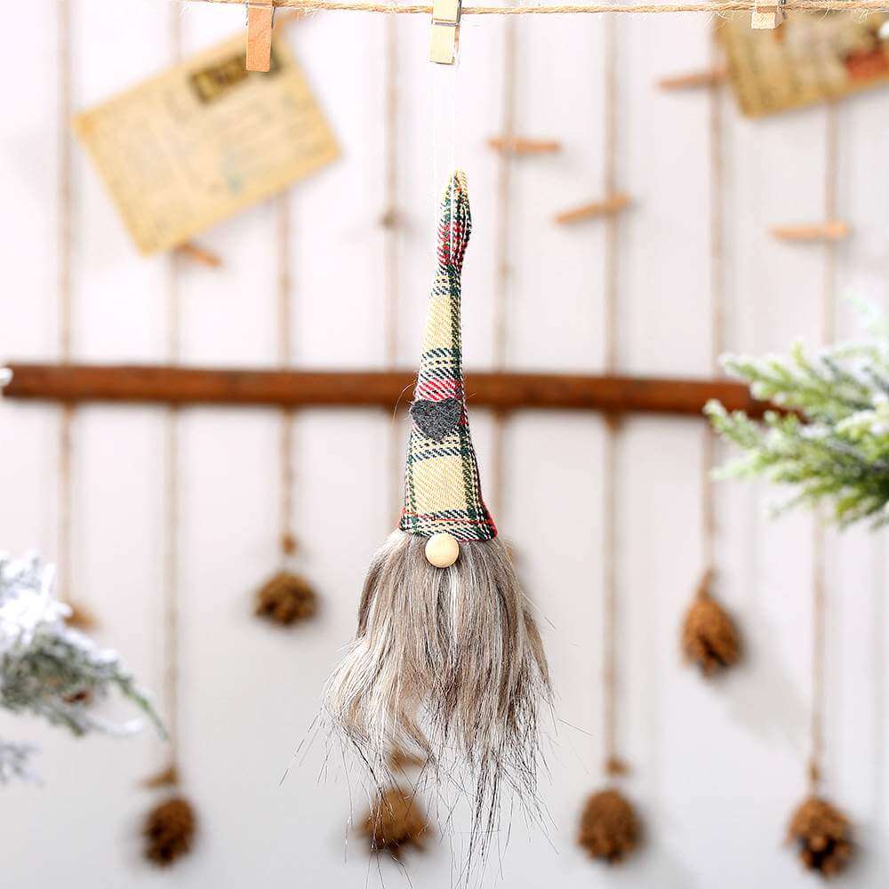 Faceless Christmas Gnome Tree Hanging Ornament