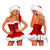 Sexy Red Mrs Santa Claus Short Dress with Christmas HatSexy Red Velvet Mrs Santa Claus Short Dress with Christmas Hat