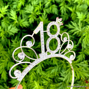 Online Party Supplies Australia Metal Rhinestone 18th Birthday Tiara Eighteenth Birthday Party Decorations