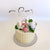 Silver Mirror Acrylic Hello 20 Birthday Cake Topper