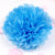 sky blue Tissue Paper Pom Poms Pompoms Balls Flowers Party Hanging Decorations