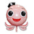 Jumbo Smiling Octopus Shaped Foil Balloon