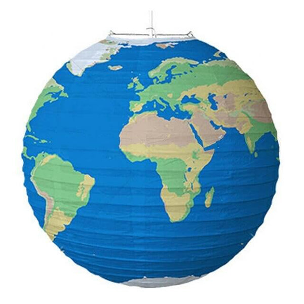 Paper shop globe lantern