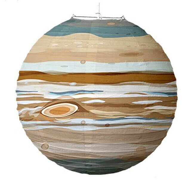 Solar System Rice Paper Lantern - Planet Jupiter