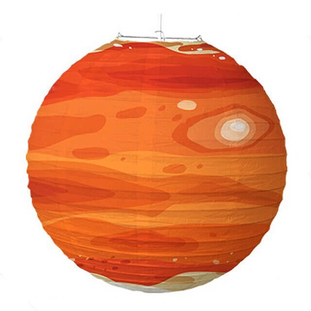 Solar System Rice Paper Lantern - Planet Mars