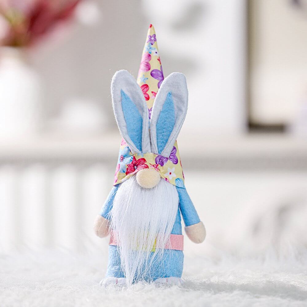 Plush Scandinavian Easter Bunny Rabbit Faceless Gnome Shelf Sitter